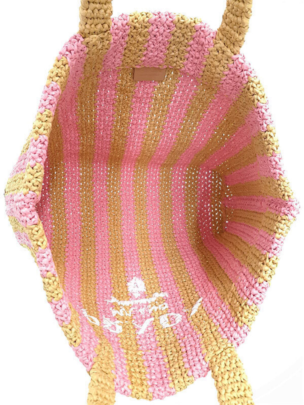 Prada tan pink Tote petalo Crochet Bag - Picture 3 of 9